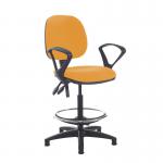 Jota draughtsmans chair with fixed arms - Solano Yellow
