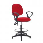 Jota draughtsmans chair with fixed arms - Panama Red VD21-000-YS079