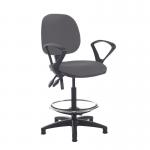 Jota draughtsmans chair with fixed arms - Blizzard Grey VD21-000-YS081