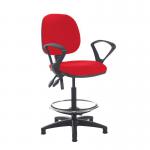 Jota draughtsmans chair with fixed arms - Belize Red VD21-000-YS105