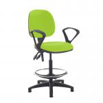 Jota draughtsmans chair with fixed arms - Madura Green VD21-000-YS156