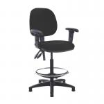 Jota draughtsmans chair with adjustable arms - Havana Black VD22-000-YS009