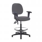 Jota draughtsmans chair with adjustable arms - Blizzard Grey VD22-000-YS081