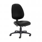Jota high back PCB operator chair with no arms - Nero Black vinyl VH10-000-00110