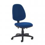 Jota high back PCB operator chair with no arms - Curacao Blue VH10-000-YS005
