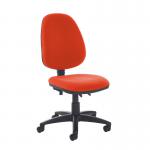 Jota high back PCB operator chair with no arms - Tortuga Orange VH10-000-YS168