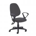 Jota high back PCB operator chair with fixed arms - Blizzard Grey VH11-000-YS081