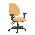 Jota high back PCB operator chair with adjustable arms - Solano Yellow VH12-000-YS072