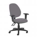 Jota high back PCB operator chair with adjustable arms - Blizzard Grey VH12-000-YS081