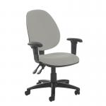 Jota high back PCB operator chair with adjustable arms - Slip Grey VH12-000-YS094