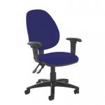 Jota high back PCB operator chair with adjustable arms - Ocean Blue VH12-000-YS100
