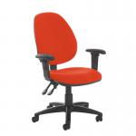 Jota high back PCB operator chair with adjustable arms - Tortuga Orange VH12-000-YS168