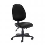 Jota high back asynchro operators chair with no arms - Nero Black vinyl VH20-000-00110