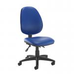 Jota high back asynchro operators chair with no arms - Ocean Blue vinyl VH20-000-74465