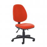 Jota high back asynchro operators chair with no arms - Tortuga Orange VH20-000-YS168