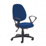 Jota high back asynchro operators chair with fixed arms - Curacao Blue VH21-000-YS005
