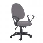 Jota high back asynchro operators chair with fixed arms - Blizzard Grey VH21-000-YS081
