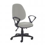 Jota high back asynchro operators chair with fixed arms - Slip Grey