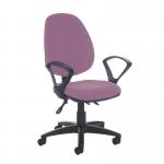 Jota high back asynchro operators chair with fixed arms - Bridgetown Purple VH21-000-YS102