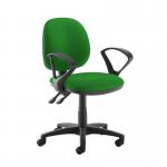Jota medium back PCB operators chair with fixed arms - Lombok Green
