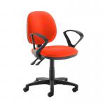 Jota medium back PCB operators chair with fixed arms - Tortuga Orange VM11-000-YS168