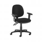 Jota medium back PCB operators chair with adjustable arms - Havana Black VM12-000-YS009