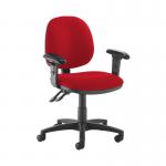 Jota medium back PCB operators chair with adjustable arms - Panama Red
