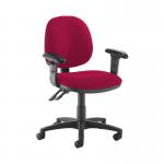 Jota medium back PCB operators chair with adjustable arms - Diablo Pink