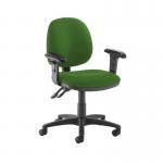 Jota medium back PCB operators chair with adjustable arms - Lombok Green