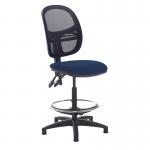Jota mesh back draughtsmans chair with no arms - Costa Blue
