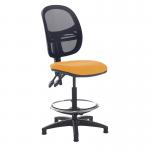 Jota mesh back draughtsmans chair with no arms - Solano Yellow