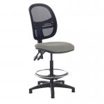 Jota mesh back draughtsmans chair with no arms - Slip Grey VMD20-000-YS094