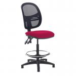 Jota mesh back draughtsmans chair with no arms - Diablo Pink