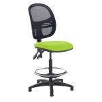 Jota mesh back draughtsmans chair with no arms - Madura Green