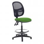 Jota mesh back draughtsmans chair with no arms - Lombok Green