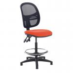 Jota mesh back draughtsmans chair with no arms - Tortuga Orange VMD20-000-YS168