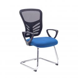 Cheap Stationery Supply of Vantage mesh back visitors chair - blue Office Statationery