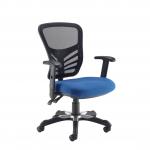 Vantage mesh 2 lever chair task chair with adjustable arms - blue
