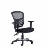 Vantage mesh 2 lever chair task chair with adjustable arms - black