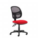 Jota Mesh medium back operators chair with no arms - red VMH10-000-RED