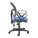 Jota Mesh medium back operators chair with fixed arms - blue VMH11-000-BLU