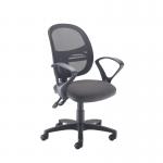 Jota Mesh medium back operators chair with fixed arms - Blizzard Grey VMH11-000-YS081