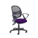 Jota Mesh medium back operators chair with fixed arms - Tarot Purple VMH11-000-YS084