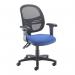 Jota Mesh medium back operators chair with adjustable arms - blue VMH12-000-BLU