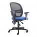 Jota Mesh medium back operators chair with adjustable arms - blue VMH12-000-BLU