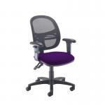 Jota Mesh medium back operators chair with adjustable arms - Tarot Purple VMH12-000-YS084