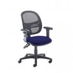 Jota Mesh medium back operators chair with adjustable arms - Ocean Blue VMH12-000-YS100
