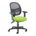 Jota Mesh medium back operators chair with adjustable arms - Madura Green