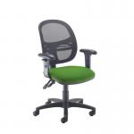 Jota Mesh medium back operators chair with adjustable arms - Lombok Green VMH12-000-YS159