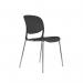 The Verve multipurpose seating features a sleek black design with a chrome 4 leg frame. Its versatile design makes it perfect for any room or space. Its ergonomic shape provides both comfort and style.